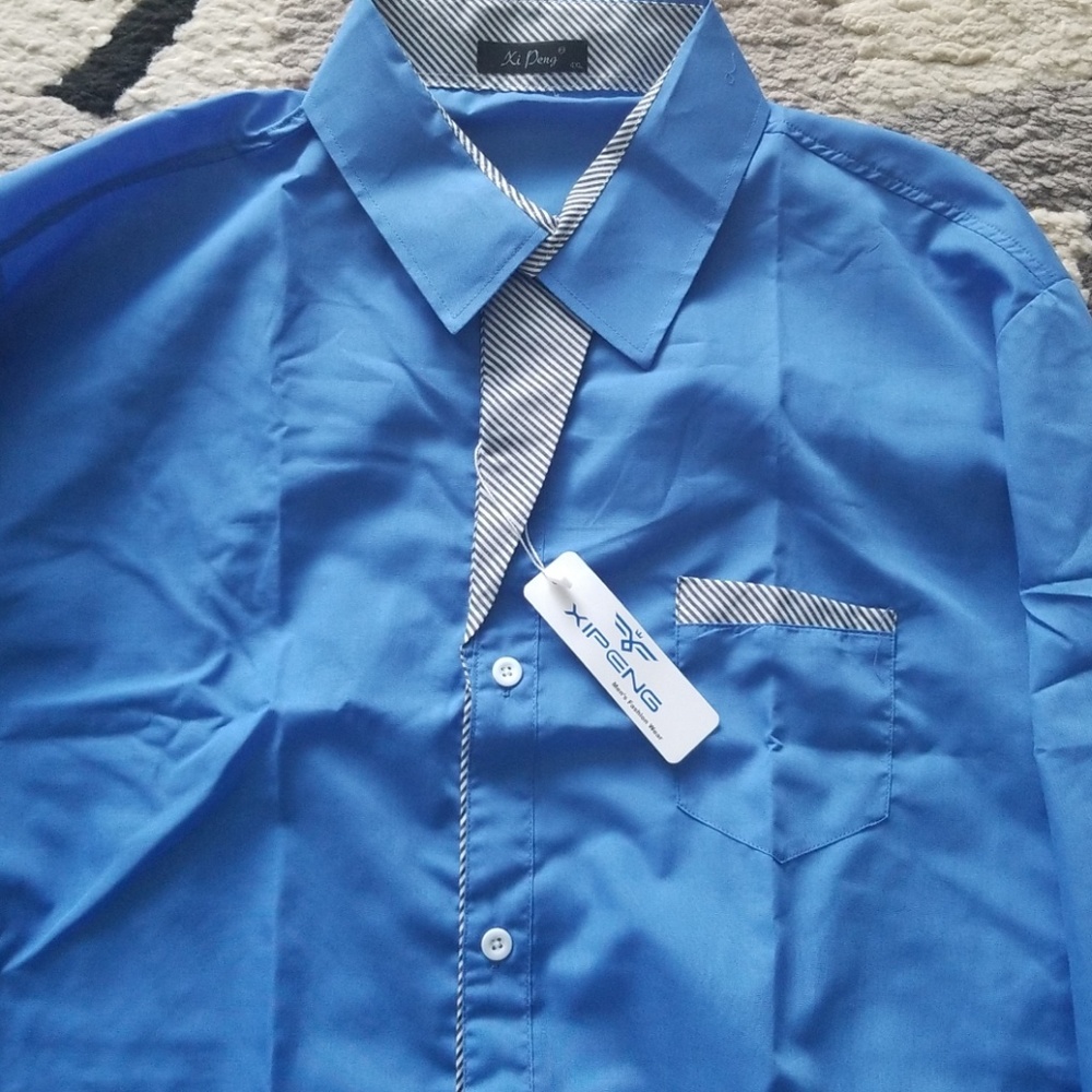 Stunning men's blue shirt